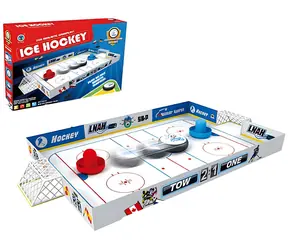 Stół do gry Air Hockey plastikowy / Air Hockey dla 2 graczy / zasilany bateriami / 51 x 36 cm / od 5 lat