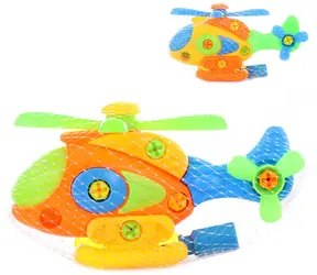 Orion Helikopter wkręcany / Zabawka do samodzielnego montażu / z śrubokrętem / plastik / 2 opcje kolorystyczne