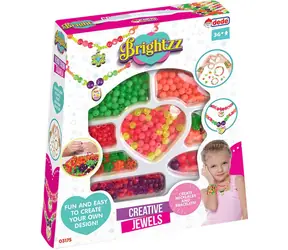Bino Zestaw kreatywny Koraliki do nawlekania z zawieszkami / Zestaw kreatywny / koraliki, zawieszki, sznurki