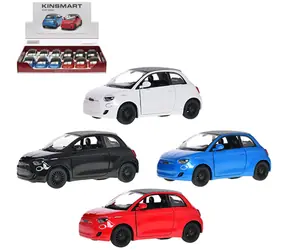 KINSMART Model samochodu Fiat 500e / Metal/plastik / 1:28 / Napęd pull-back / 13 cm / od 3 lat