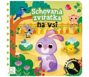 AKSJOMAT Książka z latarką Ukryte zwierzęta we wsi / 22 x 22 cm / 12 stron / Latarka papierowa