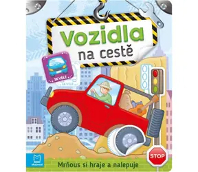 AKSJOMAT Książka z naklejkami Mrňous bawi się i przykleja Pojazdy na drodze / od 3 lat / 10 stron