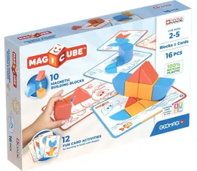 Zestaw magnetyczny Geomag Magicube Blocks&Cards / 16 elementów / od 2 lat