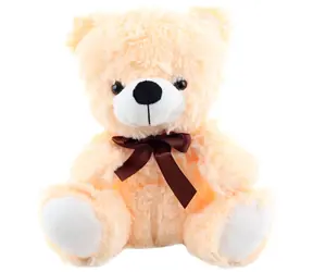 Orion Miś pluszowy świecący 25 cm z kokardą / Pluszowa zabawka / Pluszowy miś / od urodzenia