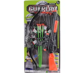 Zestaw pistolet i łuk 2 w 1 Orion / Broń dziecięca / Przyssawki i strzały / 43 cm / od 3 lat