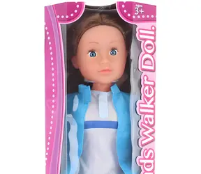 Orion Lalka chodząca 80 cm brunetka / Mechaniczny ruch nóg / plastik, materiał / od 3 lat