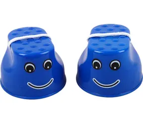 MERCO Stilts Smile niebieski / Gra równoważna / Antypoślizgowy bieżnik / Plastik / od 3 lat