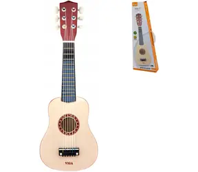 VIGA Gitara drewniana naturalna / 54 cm / drewno, plastik / od 3 lat