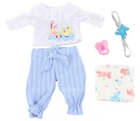 Strój dla lalki Orion Baby / zestaw 6-częściowy z akcesoriami / od 3 lat