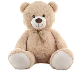 Orion Miś pluszowy z kokardą beżowy 130 cm / Pluszowy / od 0 miesięcy