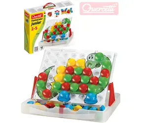 QUERCETTI FantaColor Junior mozaika podróżna / 48 elementów / duże czapki / od 2 lat