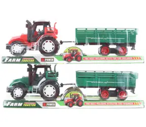Orion Traktor z przyczepą / 2 kolory / Koło zamachowe / 35 cm / Plastik / od 3 lat