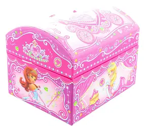 Orion Pudełko na biżuterię Księżniczka Kufer z lalką / Tektura / 13x10x10 cm / od 3 lat