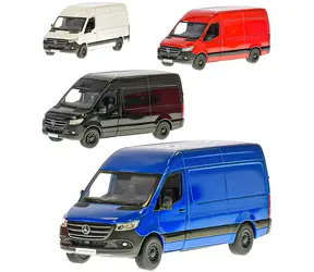 Model samochodu KINSMART Mercedes-Benz Sprinter / Metal i plastik / 1:36 / 12,5 cm / Pull-back