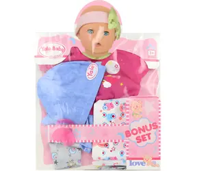 Orion Ubranka dla lalki 45 cm z pieluchą i smoczkiem / Ubranka dla lalki / Tekstylne, plastikowe / od 3 lat