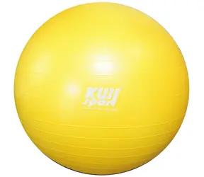 Piłka gimnastyczna Kubisport Giant żółta / Piłka gimnastyczna / 85 cm / wysokość 180-195 cm / nośność 150 kg