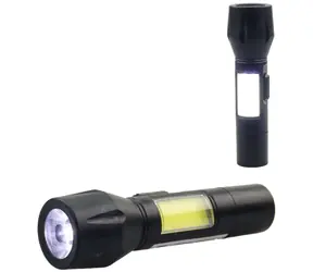 MaDe Mini lampa robocza USB czarna / Lampa robocza / 2 w 1 / Akumulator / 10,5 cm