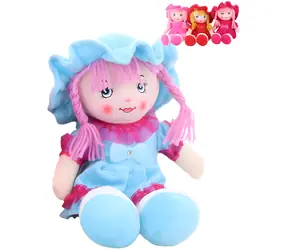 Orion Lalka szmaciana w kapeluszu 35 cm / Tekstylna / Śpiew czeski / Baterie 3× AG13 w opakowaniu
