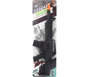 Karabin maszynowy składany Orion Black / 40 cm / Na karcie / Efekt dźwiękowy strzału / od 3 lat
