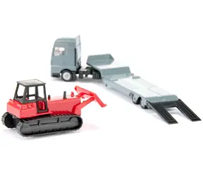 Ciągnik Siku MAN z buldożerem 1762 / Model 1:87 / Metal i plastik / od 3 lat
