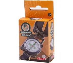 Simba Nature WORLD Explorer / Kompas / Metalowa obudowa z pokrywką / Średnica 5 cm / od 3 lat