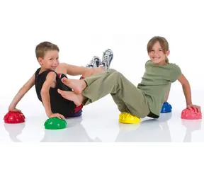 Mata balansująca do masażu stóp MERCO czarna /  16 cm / wysokość 8,5 cm / nośność 120 kg / plastik