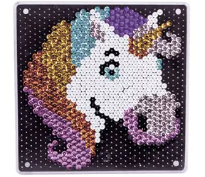 Simba Art&Fun Obrazek z cekinami Jednorożec / Zestaw kreatywny / 700 cekinów / 18 x 18 cm / od 5 lat