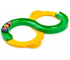 Tor MERCO Balance Ball Endless ósemka zielono-żółty / plastik / 34 cm / dla dzieci od 3 lat