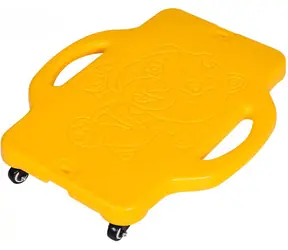 MERCO Surf Scooter Board z uchwytami żółty / Deska mobilna / plastik / 50x11x58 cm / od 3 lat