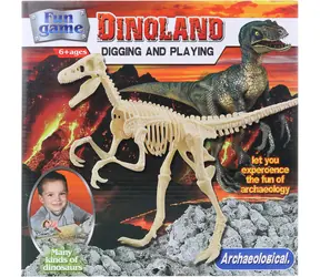 LAMPS Wykopaliska dinozaura Velociraptor / Zestaw archeologiczny z narzędziami / od 6 lat