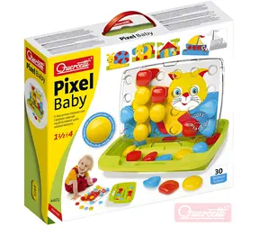 QUERCETTI Mosaic Pixel Baby Junior podróżny / Mozaika / Duże czapki / Z etui / od 1,5 roku