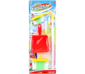 Orion Zestaw do sprzątania miotła i szufelka czerwony / Zabawka do gospodarstwa domowego / Plastik / od 3 lat