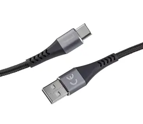 INTENSO A315C czarny / Kabel do ładowania i transmisji danych / USB-A - USB-C / 1,5 m