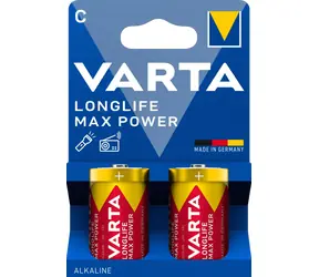 Baterie Varta Longlife Max Power LR14 (C małe mono) / 2 szt. / w blistrze