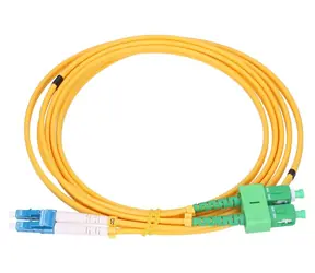 Kabel krosowy Extralink SC/ APC-LC/UPC 1m / Kabel krosowy / Jednomodowy / Duplex / G.652D / 3mm