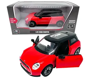 SPARKYS Mini Cooper czerwony model samochodu / 1:28 / Otwierane drzwi / Efekty dźwiękowe i świetlne / od 3 lat