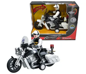 SAMOCHÓD SŁUŻBY MIEJSKIEJ Motocykl policyjny / 1:16 / plastik