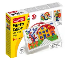 QUERCETTI FantaColor mozaika podróżna / 300 elementów / kwadraty i trójkąty / od 3 lat