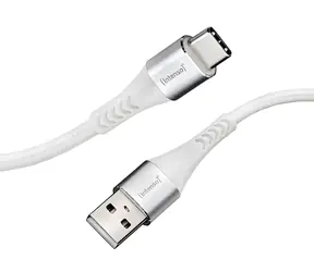 INTENSO A315C biały / Kabel do ładowania i transmisji danych / USB-A - USB-C / 1,5 m / PD 60 W