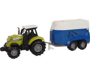 SPARKYS FARM SERVICE Ciągnik z przyczepą dla koni / Z dźwiękiem i światłem / od 3 lat