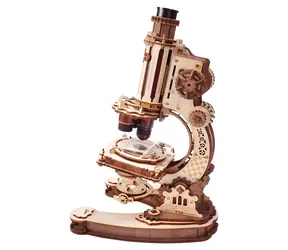 Robotime 3D puzzle mechaniczne Mikroskop / 260 elementów / drewno / od 14 lat