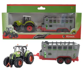 SPARKYS FARM SERVICE Ciągnik z przyczepą do przewozu zwierząt / 1:50 / od 3 lat