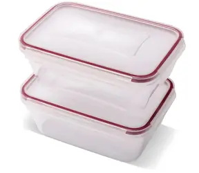 Lamart LT6062 CLIP przezroczysty / Zestaw pojemników na żywność / 2 szt. / 2 x 700 ml / plastik