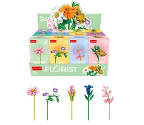 SPARKYS FLORIST Zestaw do budowania Klasyczne kwiaty łąkowe i ogrodowe / 12 gatunków / od 6 lat