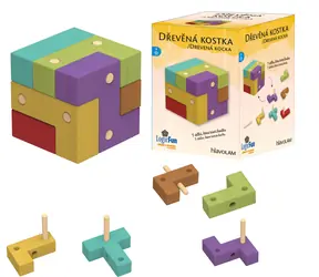 SPARKYS IQ drewniana kostka / Puzzle / Drewno / 7 elementów / od 6 lat