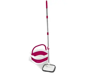 Lamart LT8115 Clean biało-czerwony / Mop / Obrotowy / Składany / 12 l / 127 cm