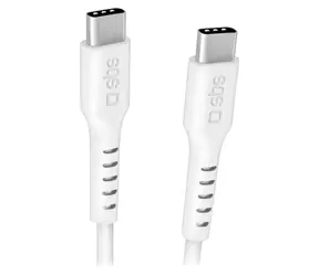 SBS biały / Kabel / USB-C - USB-C / Zasilanie 240 W / 3 m