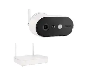 ABUS PPIC91000 czarno-biała / Kamera bezpieczeństwa / Zasilana bateryjnie / Bezprzewodowa / IP65 / 3 MP