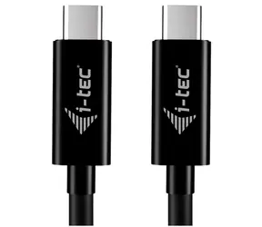 Kabel i-TEC USB-C do USB-C czarny / Kabel do transmisji danych i ładowania / USB 2.0 / 1,8 m / PD 3.0
