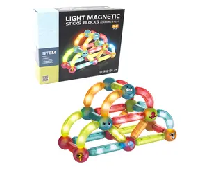 SPARKYS Magnetyczny, świecący zestaw konstrukcyjny / 52 elementy